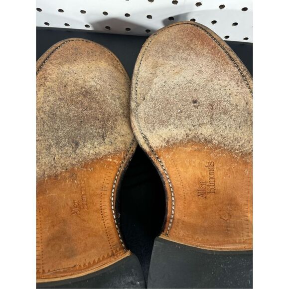 Allen Edmonds Hillcrest Leather Blucher Bicycle Toe Dress Shoe size 10 main image 11